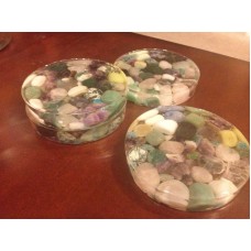 Gemstone Filled Coasters Gorgeous    321154824487